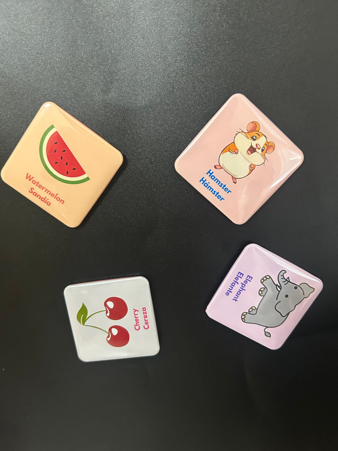 Fun Ways to Teach Spanish at Home with Magnets using Velvet Echo Bilingual Basics sets