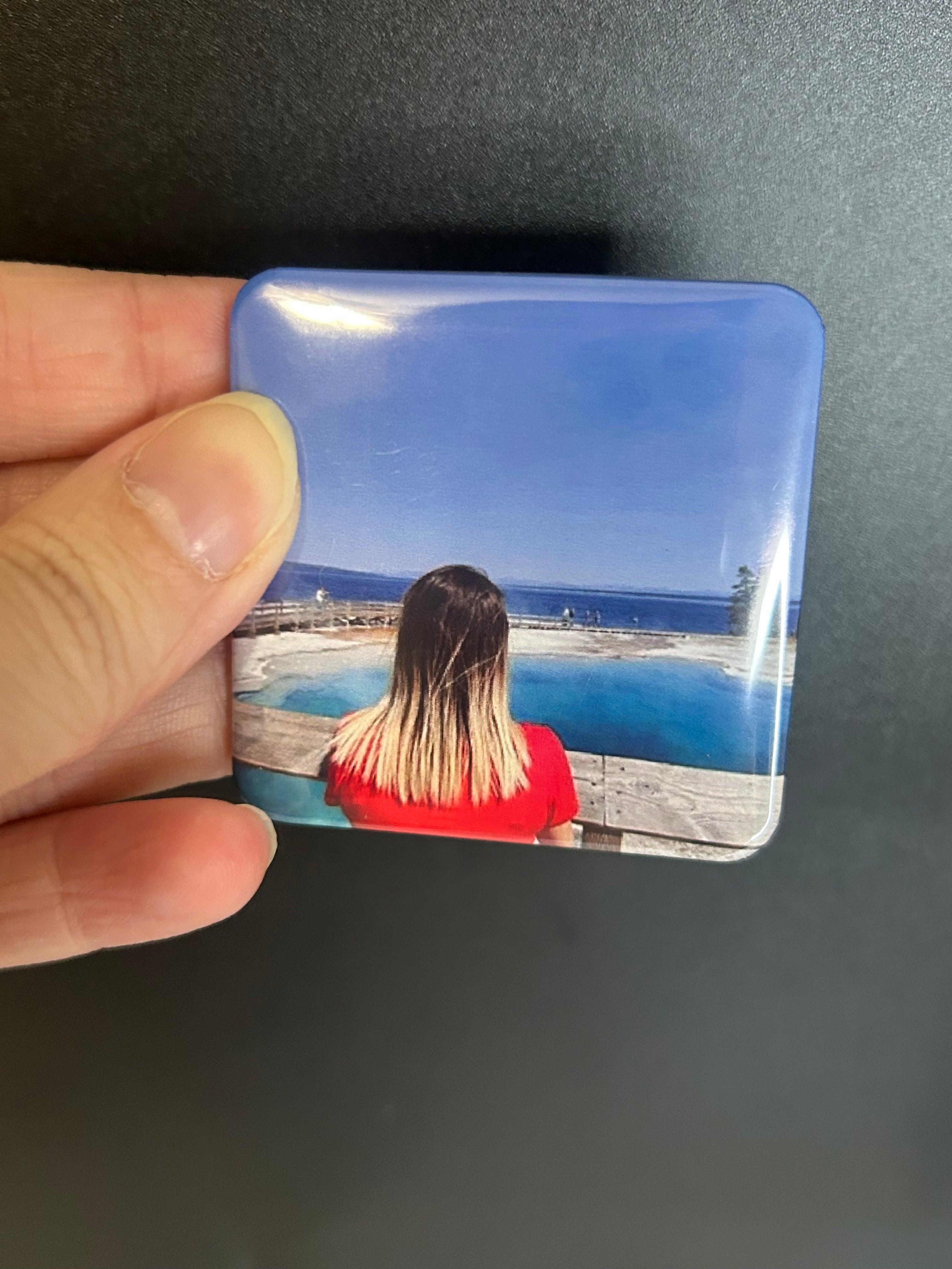Personalized Photo Magnet Sets — unique handmade magnets from photos, perfect for home displays.