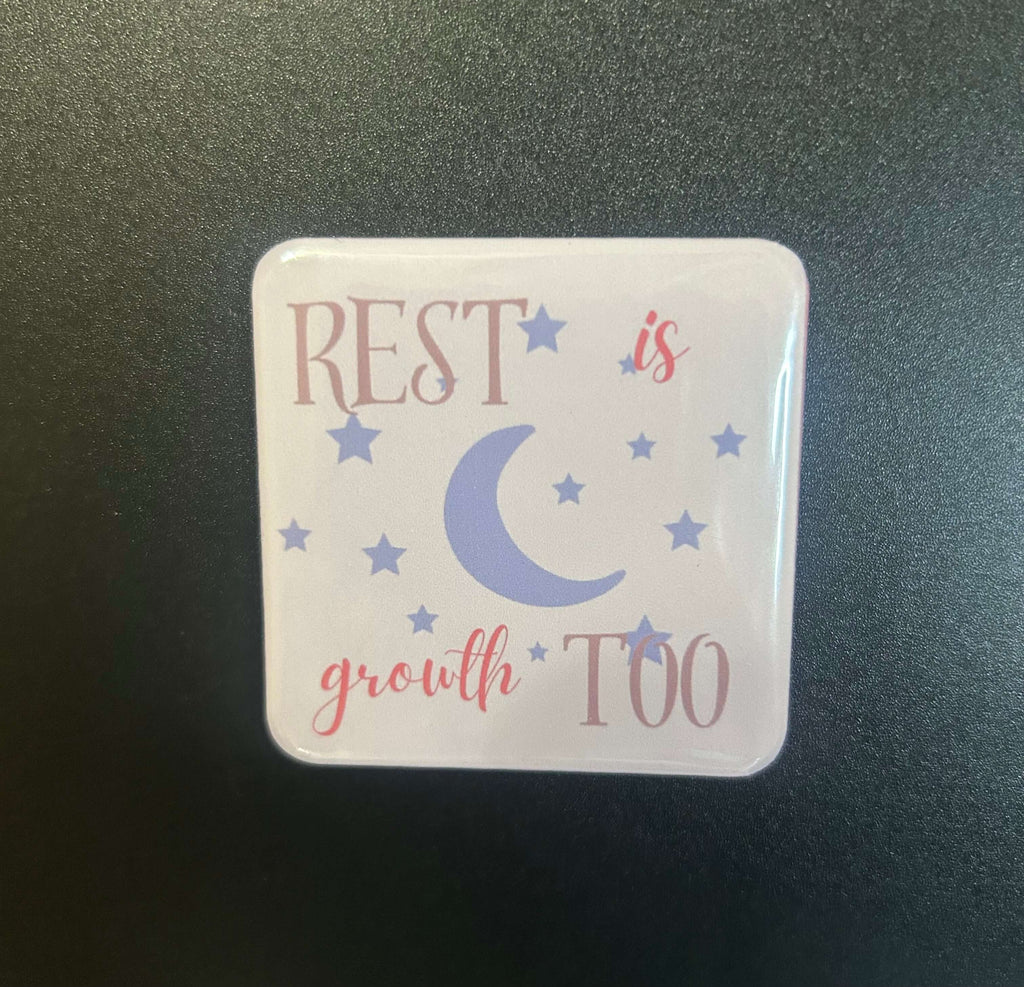 Kawaii Cuties Mini Magnets Set displayed on a fridge with colorful, cheerful characters