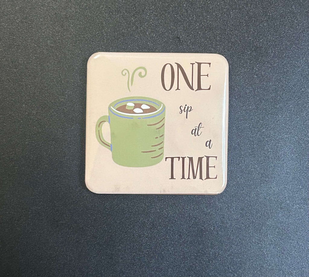 Cozy Crew Mini Magnets Set 2x2 waterproof magnets perfect for home décor and cozy lovers